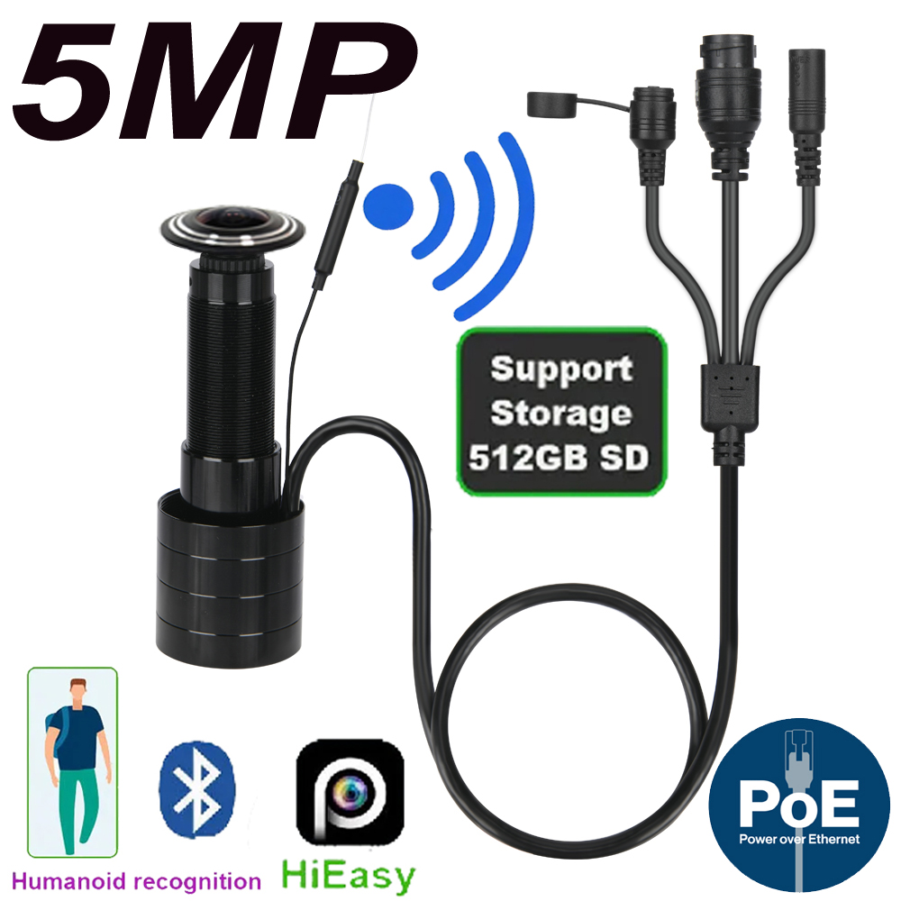 Home Security Diy - 5MP Door Eye IP POE Camera