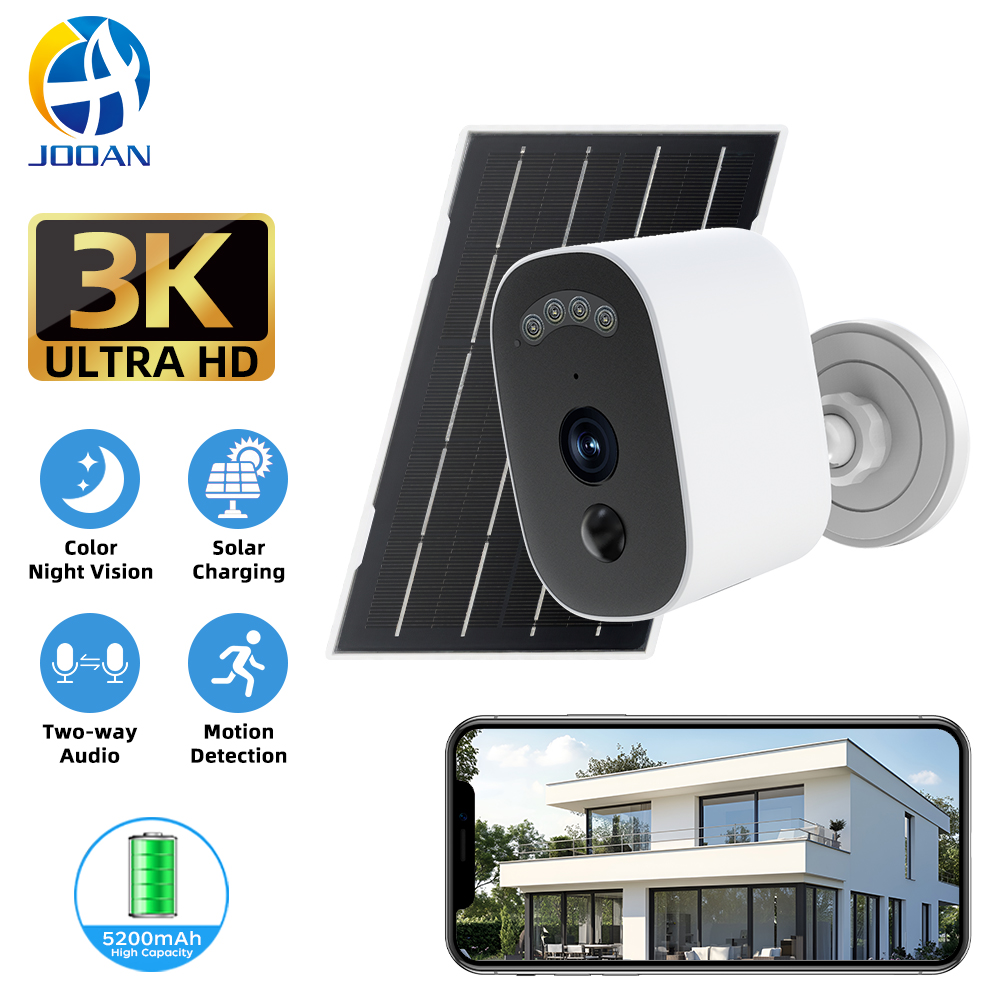 Home Security Cameras Wireless - Jooan 3K HD Solar Security Camera