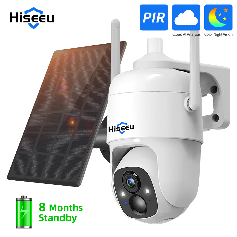 Home Security Cameras Wireless - Hiseeu 3MP Cloud AI WiFi Video