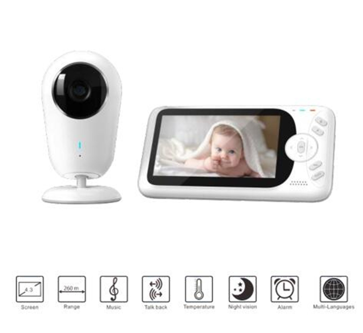 4.3inch 1080P Full HD Wireless - Home Security Cameras Wireless review and price