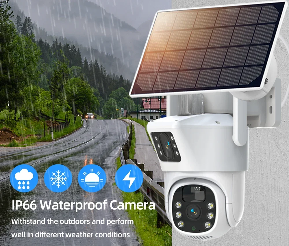 4K 8MP Dual Lens Wifi Solar CC - Home Security Wifi Camera review and price