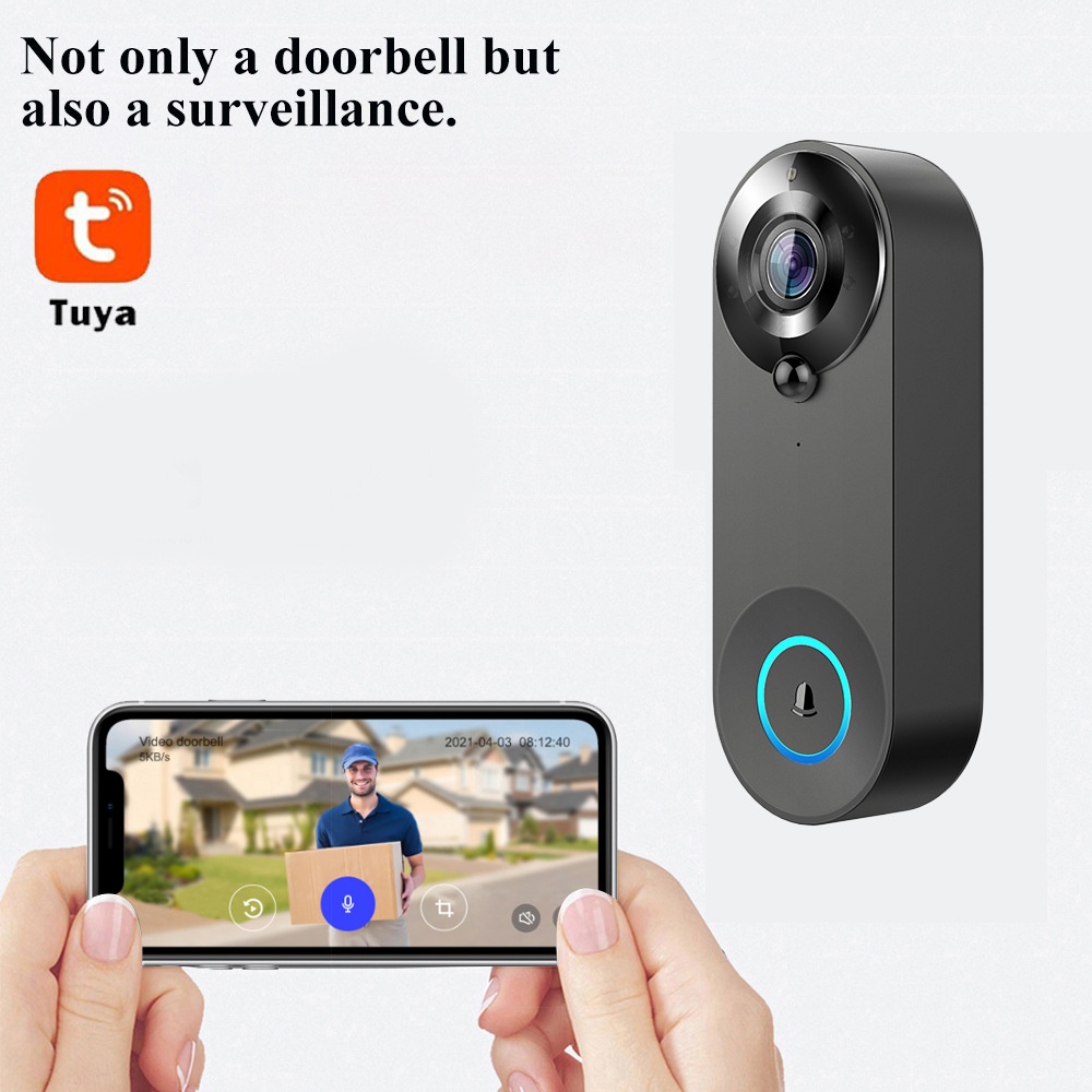 Tuya 1080P Wireless WIFI Doorb - Home Security Diy review and price