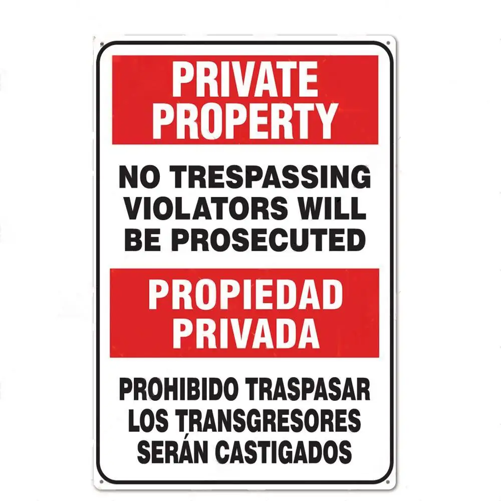 Private Property No Trespassin - Home Yard Security review and price