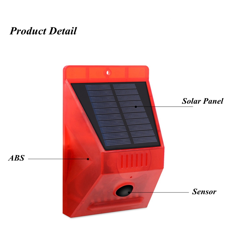 Solar Alarm Lamp Remote Contro - Home Yard Security review and price