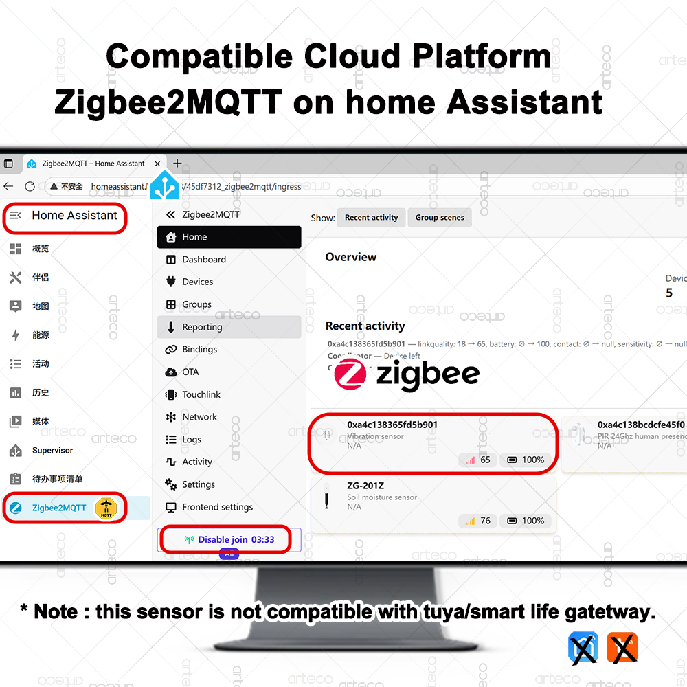 Smart ZigBee 3.0 Vibration Sen - Home Security Gadgets review and price