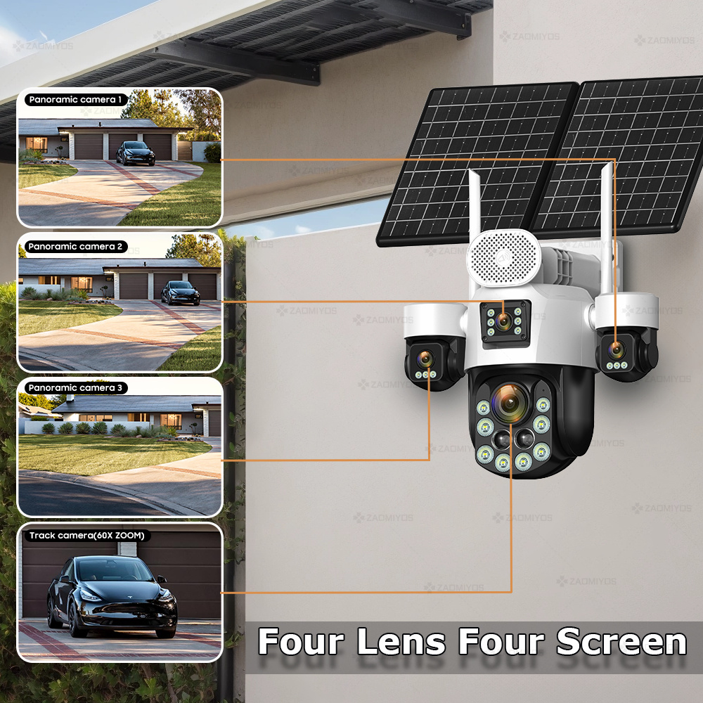 4 Lens Outdoor 360° Surveillan - Home Security Network review and price