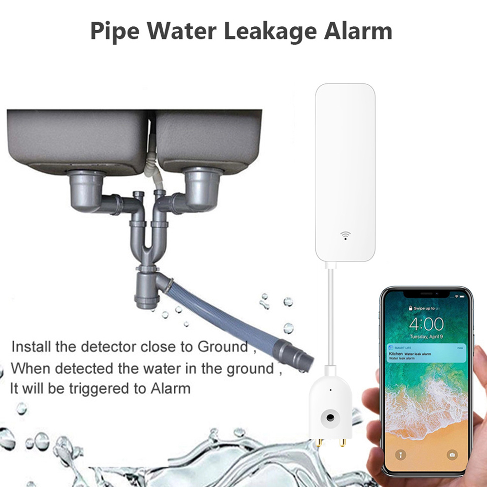 Tuya WiFi Water Leak Sensor, W - Home Security Gadgets review and price