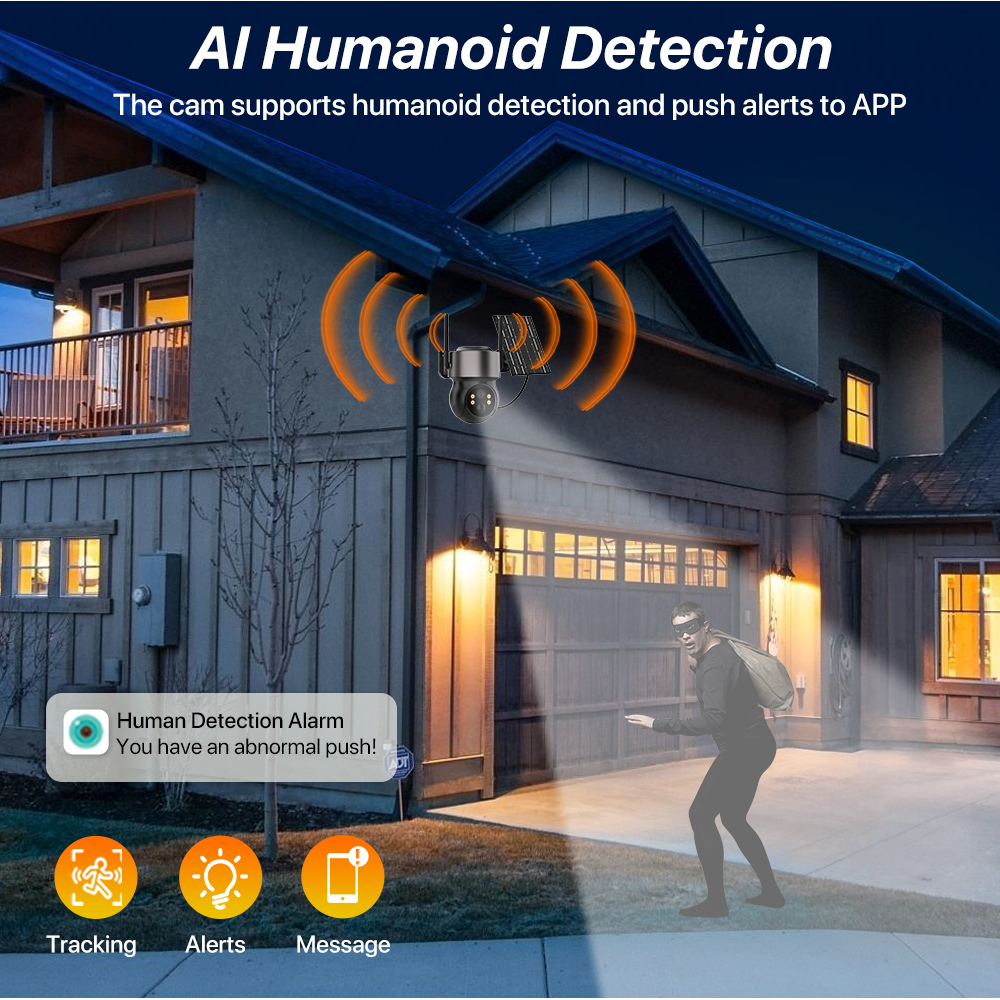 4MP 4G SIM Solar Battery Power - Home Security Cameras Wireless review and price