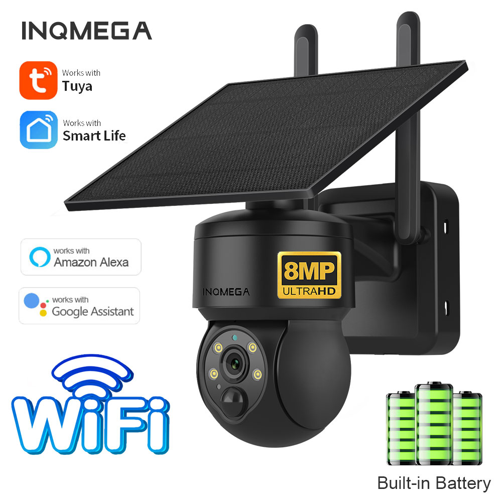INQMEGA 8MP TUYA Solar Camera  - Home Security Wifi Camera review and price