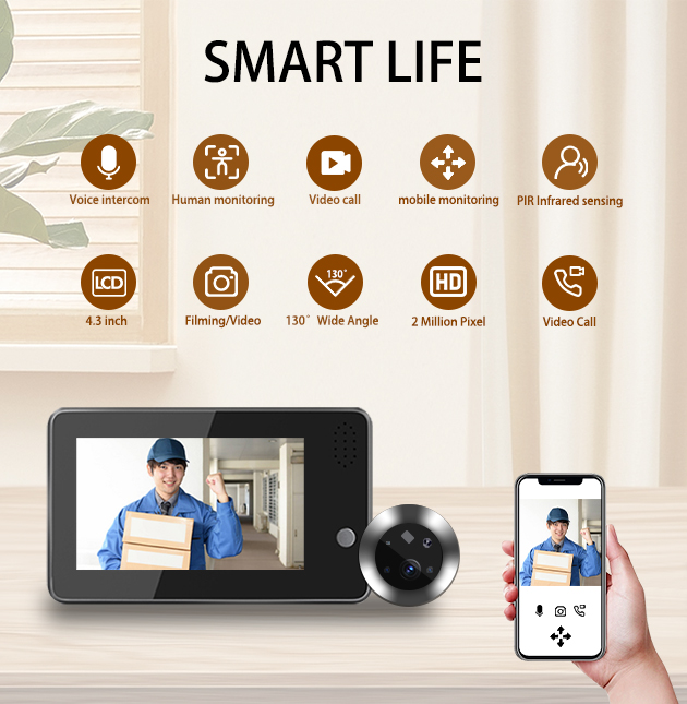 4.3inch Tuya Smartlife WiFi Do - Home Security Indoor Cameras review and price