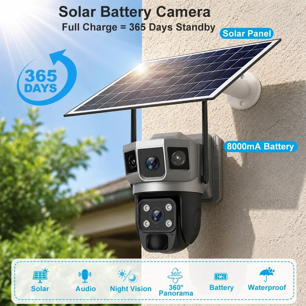 V380 4K 3 Screens 4G Camera So - Home Security Diy review and price