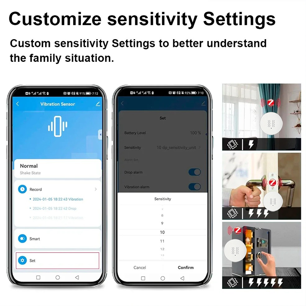 Tuya ZigBee Smart Vibration &  - Home Security Alexa review and price