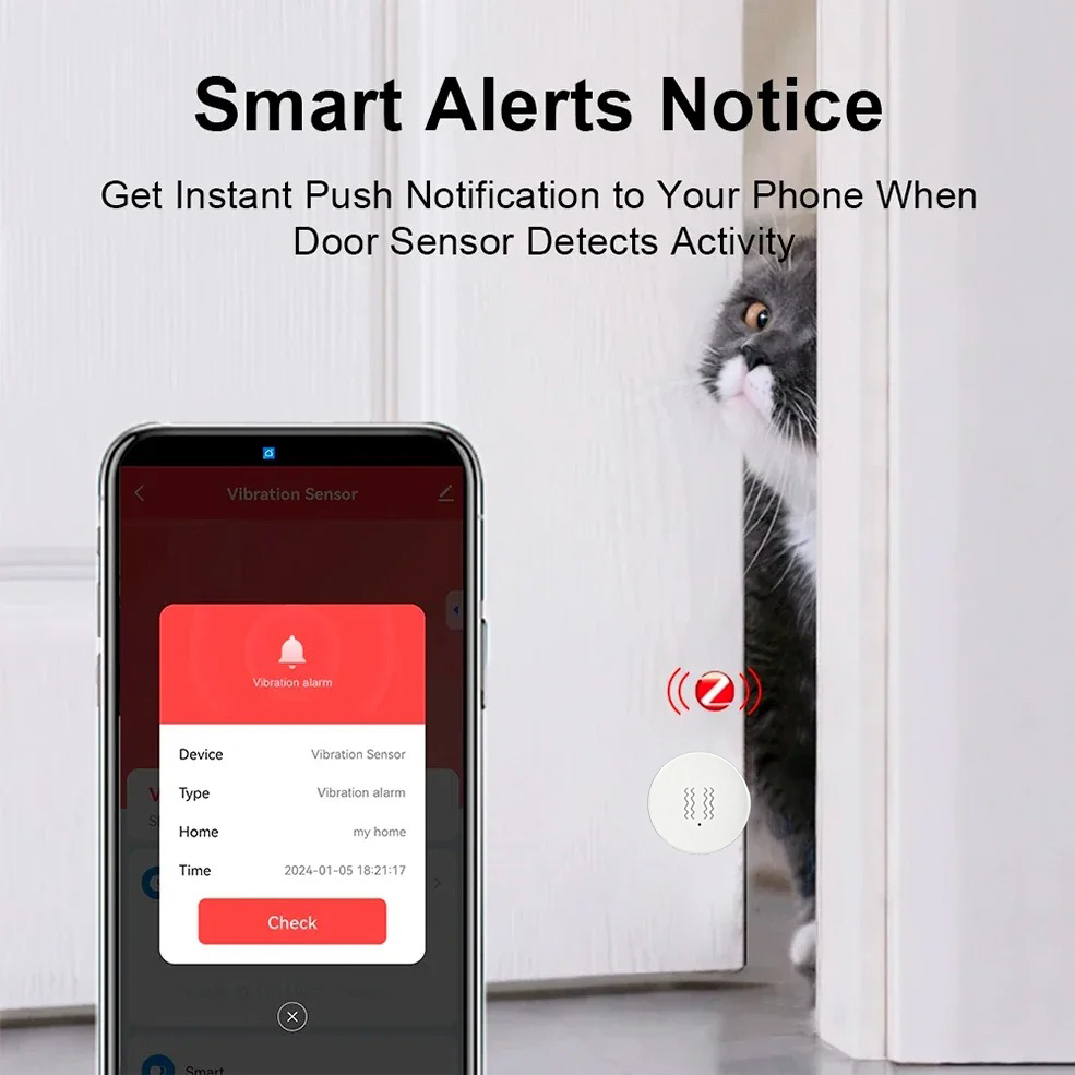 Tuya ZigBee Smart Vibration &  - Home Security Alexa review and price