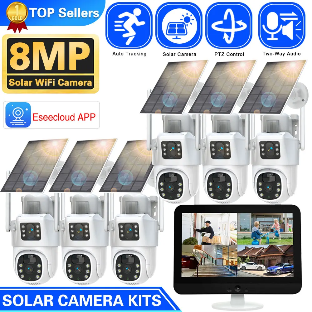 10CH Wireless NVR 4k 8mp Dual  - Home Security Wifi Camera review and price