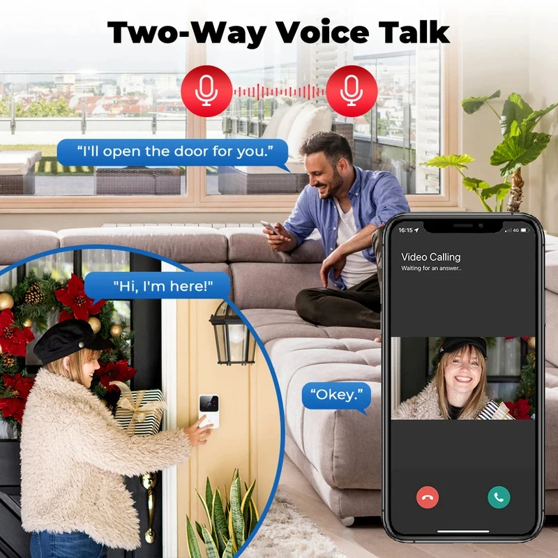 Smart Home WiFi Video Doorbell - Home Security Diy review and price