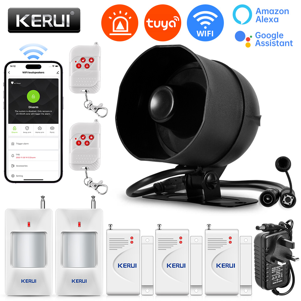KERUI 120db Siren Alarm System - Home Security Diy review and price