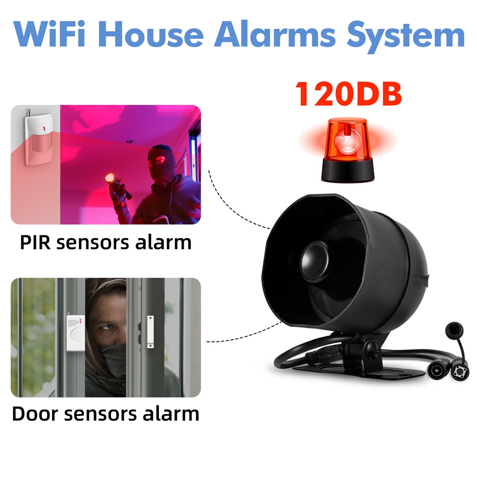 KERUI 120db Siren Alarm System - Home Security Diy review and price
