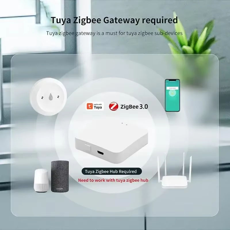 Tuya ZigBee 3.0 Water Leak Det - Home Security Alexa review and price