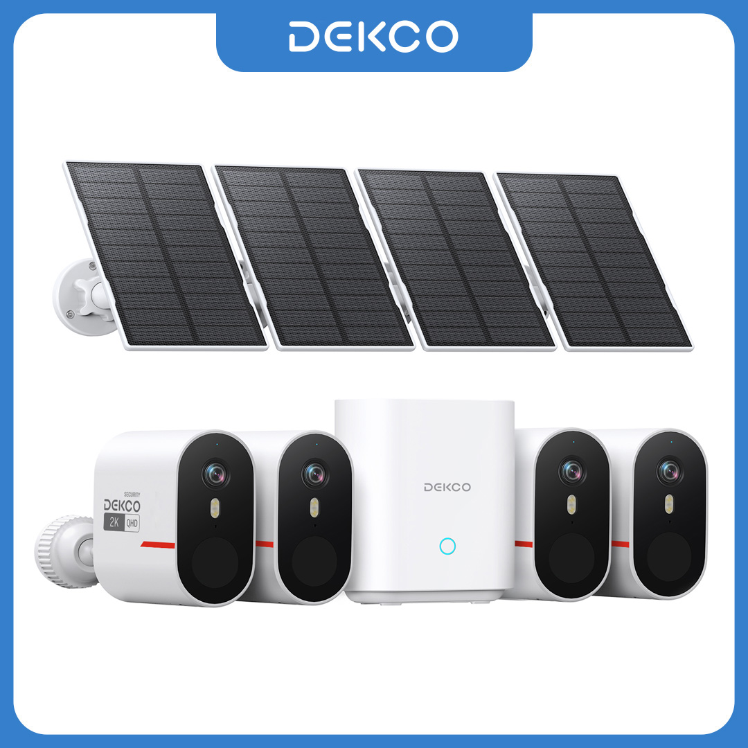 Dekco 3MP WiFi Solar Camera Sy - Home Security Alexa review and price