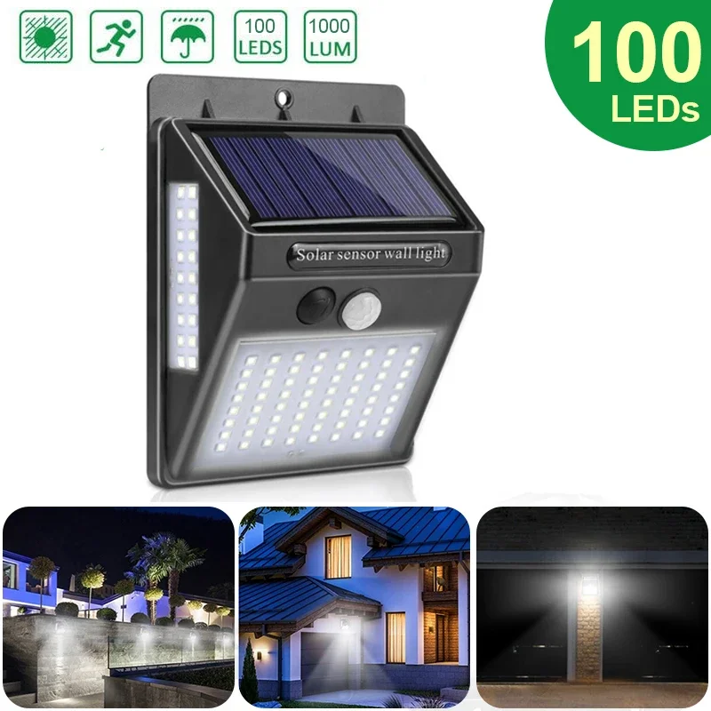 Outdoor Solar 100 LED PIR Moti - Home Yard Security review and price