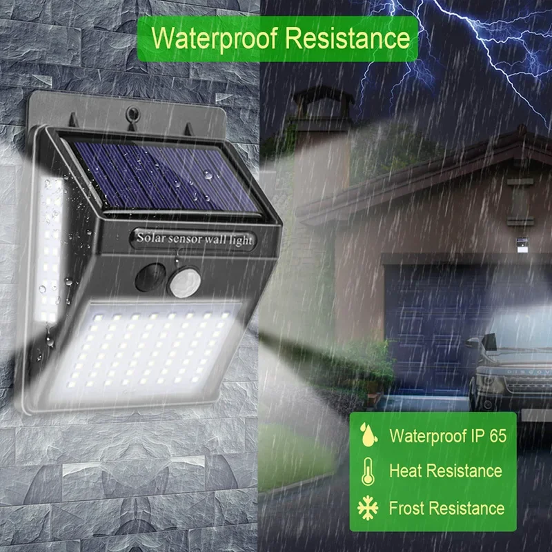 Outdoor Solar 100 LED PIR Moti - Home Yard Security review and price