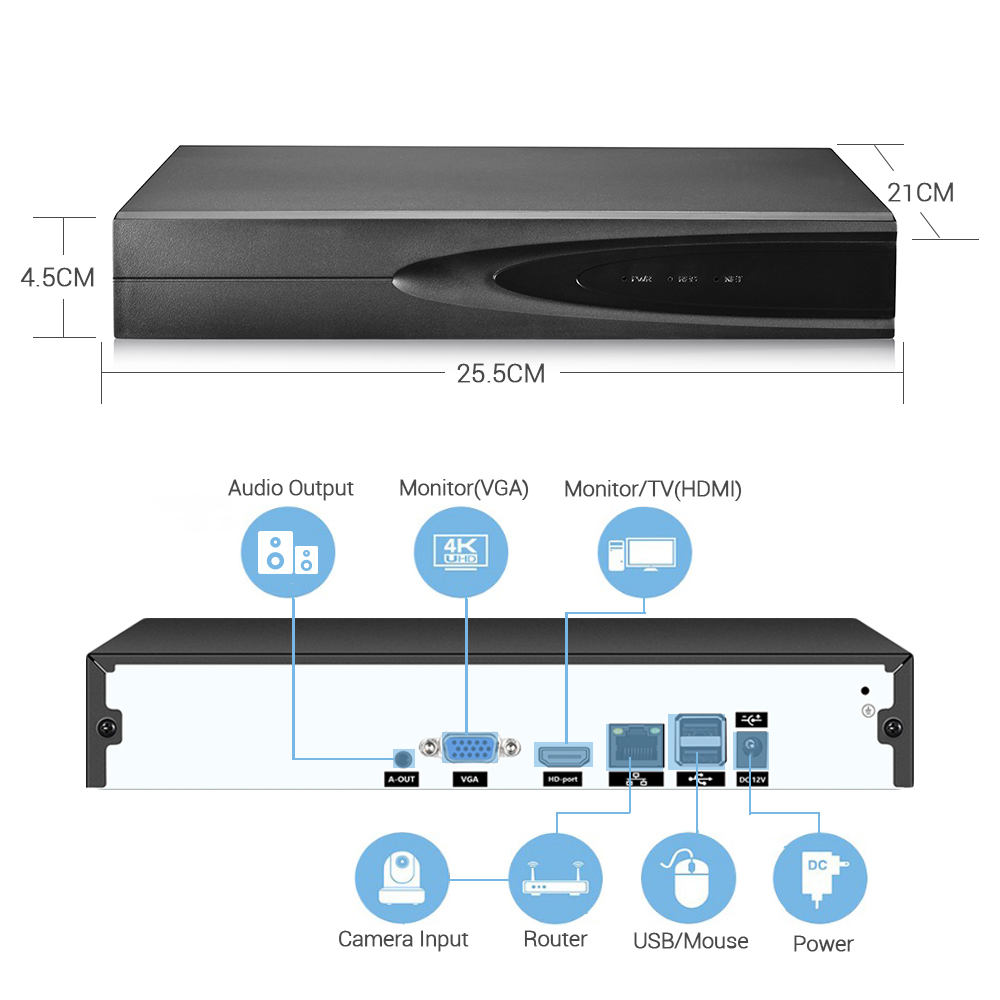 4K ONVIF CCTV NVR 36CH/16CH/10 - Home Security Gadgets review and price