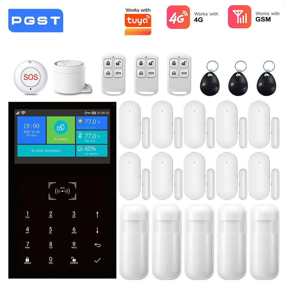 4G GSM WiFi Alarm System Work  - Home Security Diy review and price